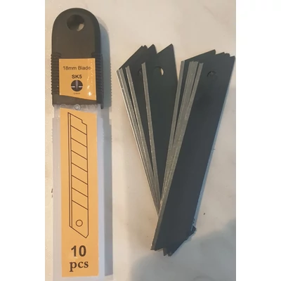 Sk-5 Japán acél  fekete pótpenge 18MM  TAPÉTAVÁGÓ KÉSHEZ 10DB-os
