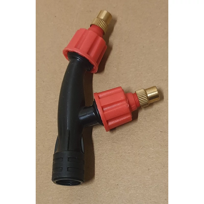 Permetezőfúvóka  dupla, fém szóróval