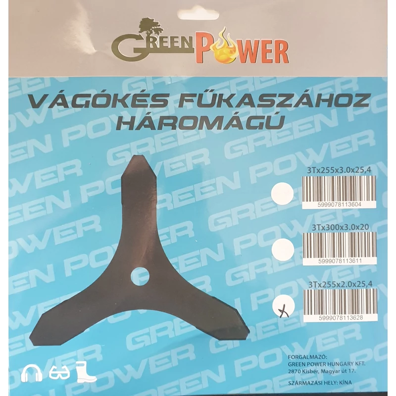 FŰKASZA VÁGÓKÉS HÁROMSZÖG  255MMX2MMX25,4MM